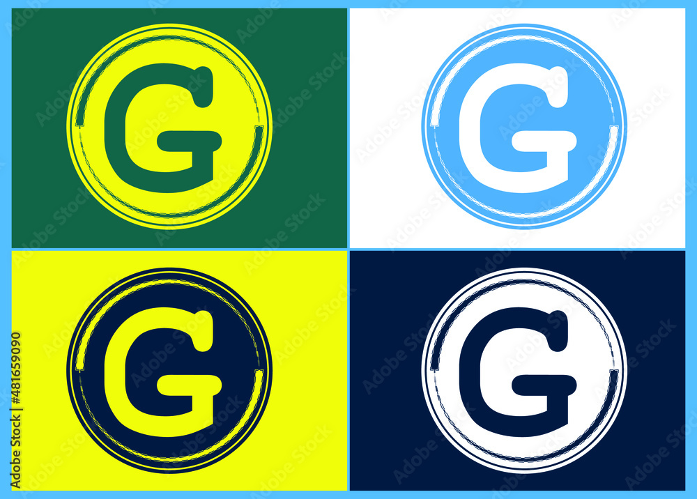 G letter logo and icon design G letter logo and icon design
