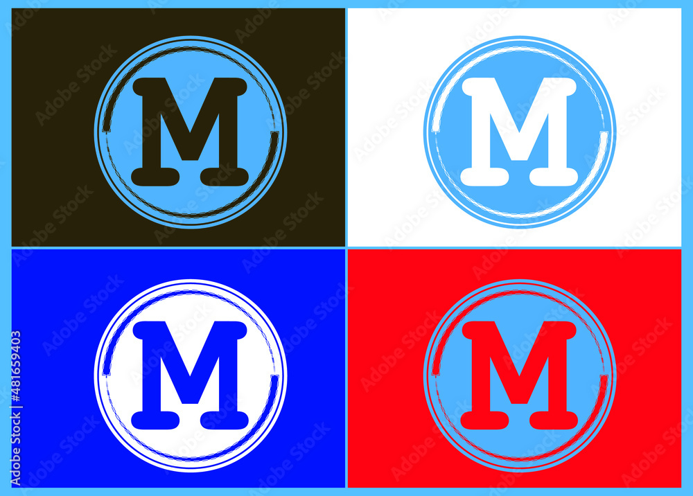 M letter logo and icon design M letter logo and icon design