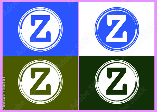 Z letter logo and icon design