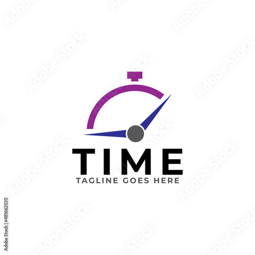 vector illustration last minute deal button, flat label flag sign, alarm clock countdown logo.