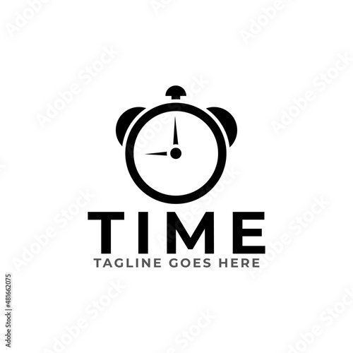 vector illustration last minute deal button, flat label flag sign, alarm clock countdown logo.