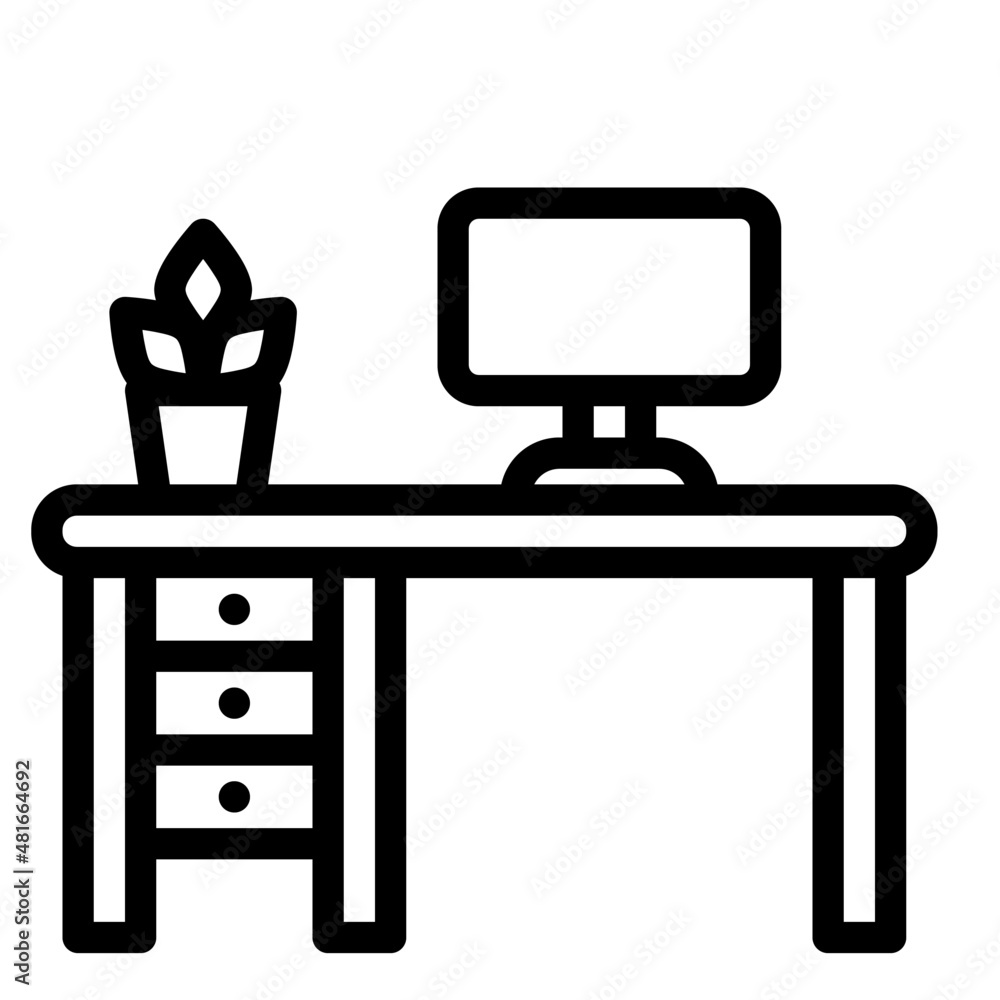 work space workspace desktop table computer office business finance icon work space workspace desktop table computer office business finance icon