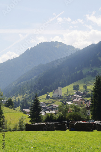 The view of Huettschlag, a village in Grossarltal, Austria photo