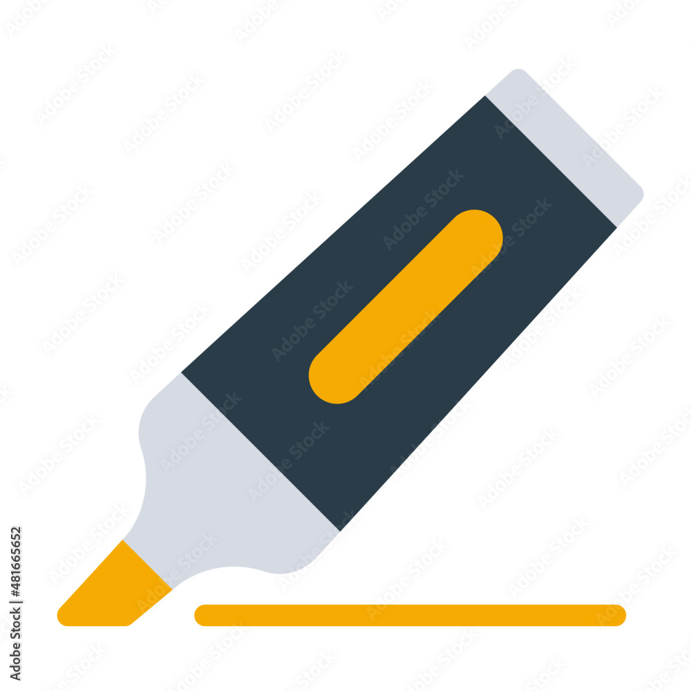 highlighter mark line liner highlight marker work office business finance icon highlighter mark line liner highlight marker work office business finance icon