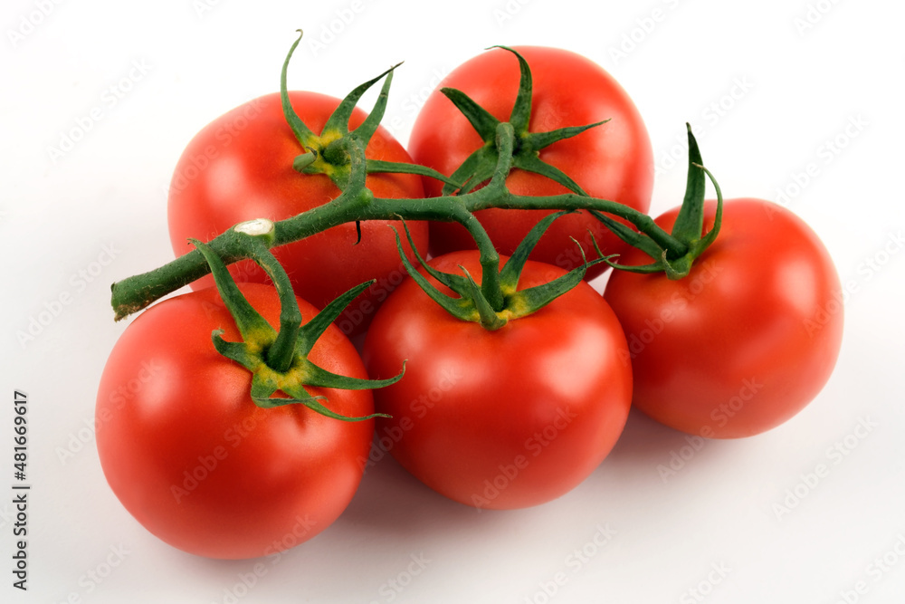 Close up shot of cluster tomatoes