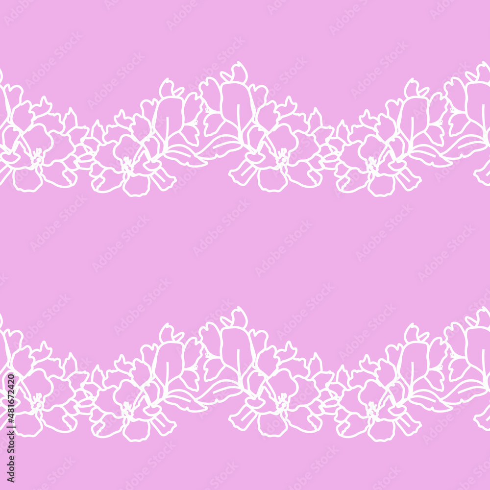 Vector seamless pattern with sakura on pink background. Spring, botanical, floral, festive hand painted print.Design for wrapping paper, textiles, fabric, wallpaper, packaging. Vector seamless pattern with sakura on pink background. Spring, botanical, floral, festive hand painted print.Design for wrapping paper, textiles, fabric, wallpaper, packaging.