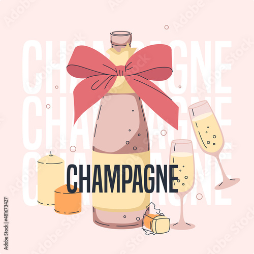 Champagne Celebration Card