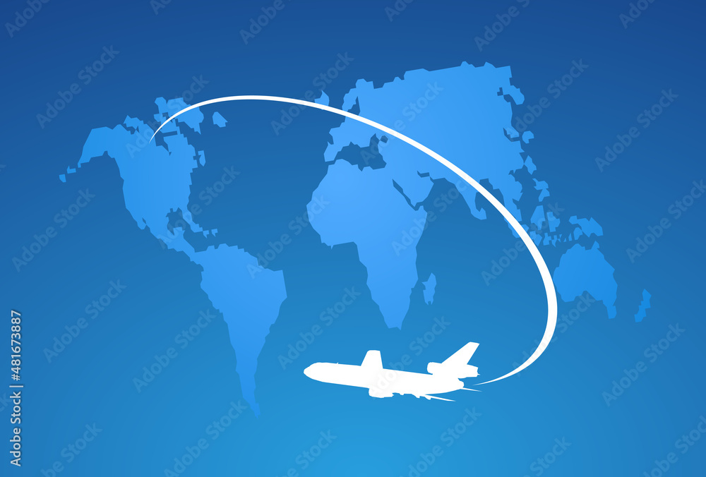 Fototapeta premium Airplane symbol concept