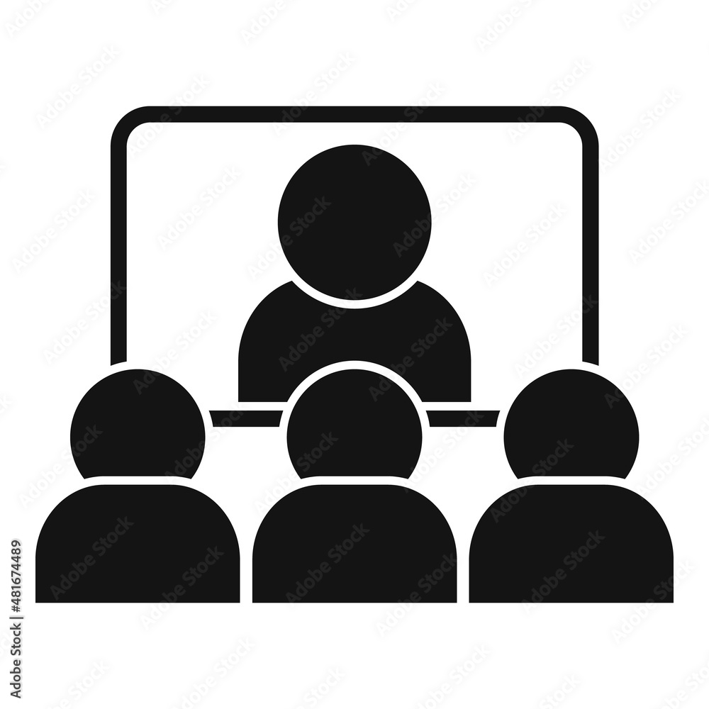 Mentor training icon simple vector. Business career Mentor training icon simple vector. Business career