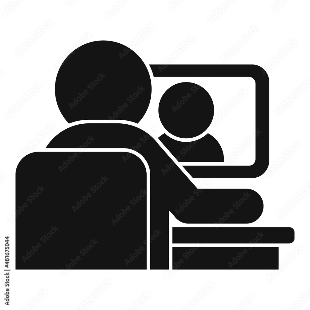 Mentor education icon simple vector. Training career Mentor education icon simple vector. Training career