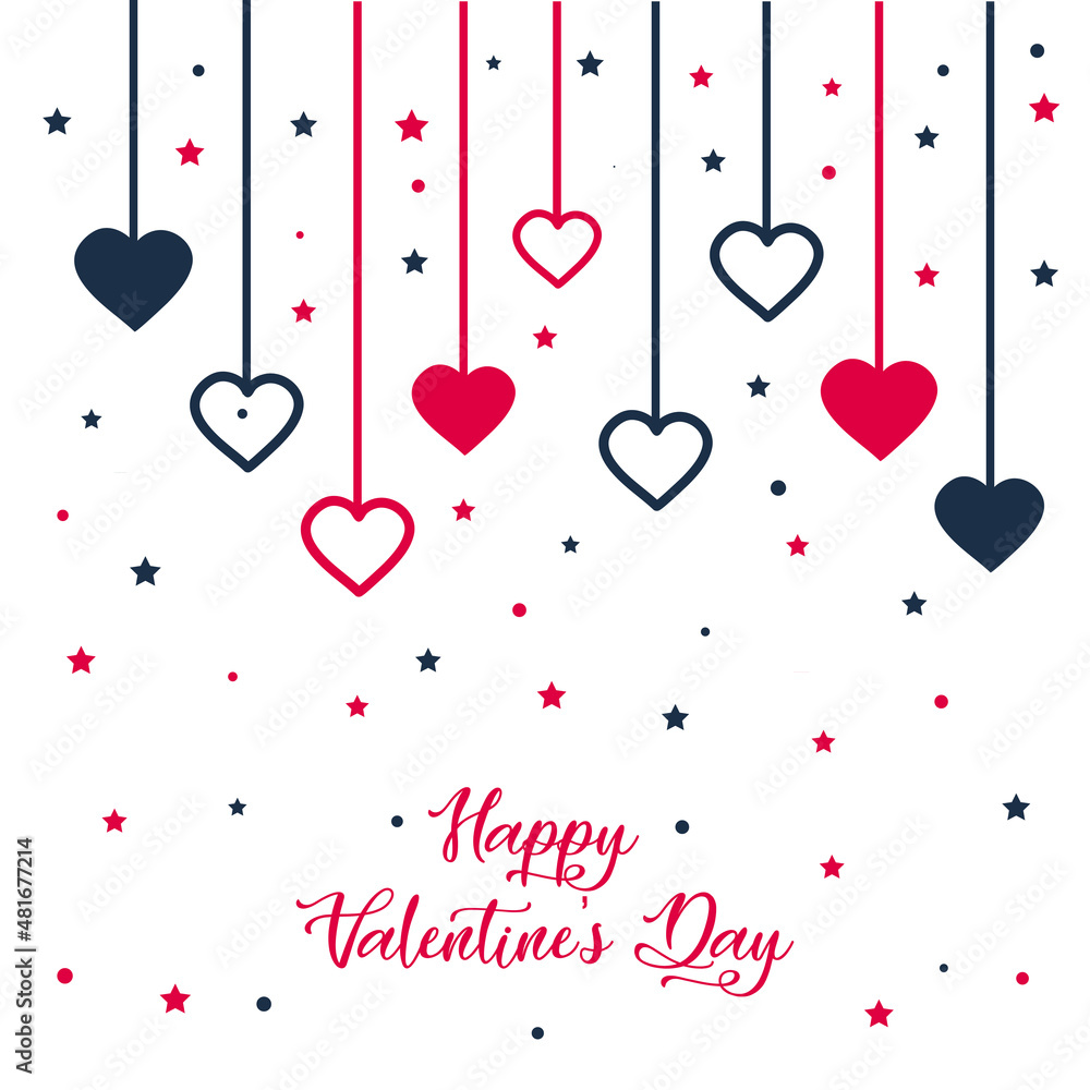 Valentine's Day Greeting Card Design 