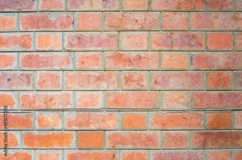 old orange brick wall picture