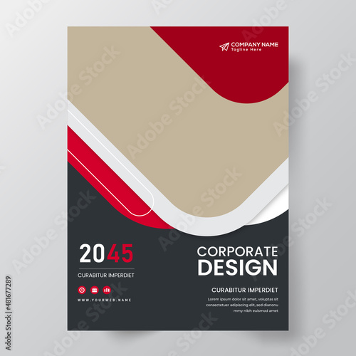 Corporate business flyer template Book Cover Design, Corporate Business flyer template vector design, Flyer Template Geometric shape used for business poster layout,