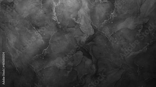 Elegant Inkscape Alcohol Ink Effect Style Black with Light Slate Gray Colors Background Wallpaper Concept Of Luxury For Wall Design