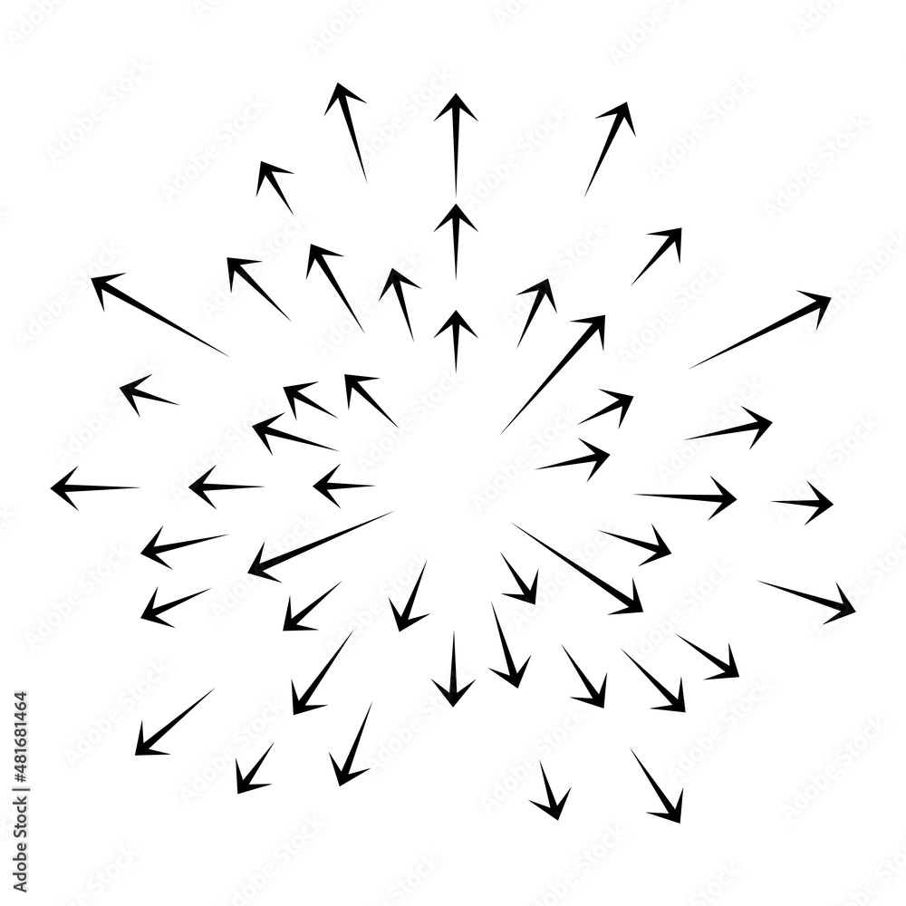 vector abstract circular radiating arrow burst vector abstract circular radiating arrow burst