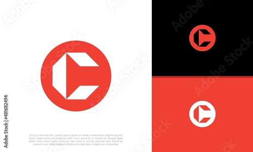 Initials C logo design. Initial Letter Logo. Initial Letter Logo. Innovative high tech logo template.