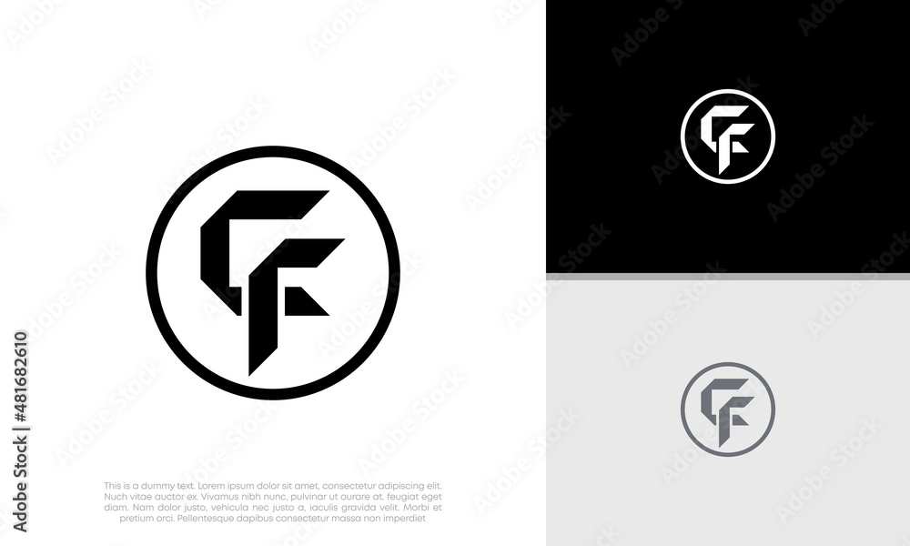 Initials CF logo design. Initial Letter Logo. Initial Letter Logo. Innovative high tech logo template. Initials CF logo design. Initial Letter Logo. Initial Letter Logo. Innovative high tech logo template.