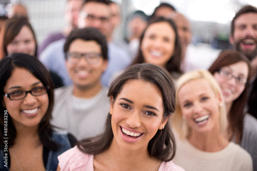 I have the best work colleagues. Cropped shot of a group of smiling businesspeople. I have the best work colleagues. Cropped shot of a group of smiling businesspeople.