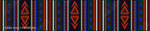  Colorful and bright pattern, Navajo ornament.