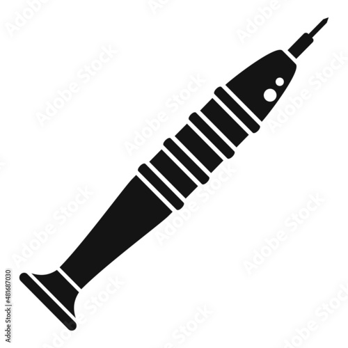 Mobile screwdriver icon simple vector. Service fix