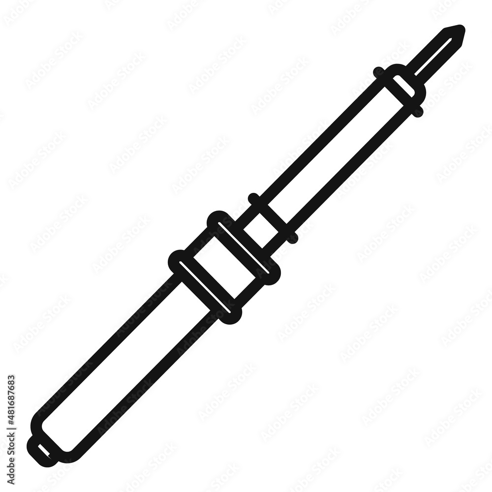 Soldering iron icon outline vector. Mobile phone Soldering iron icon outline vector. Mobile phone