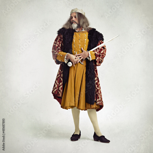 Canvas Print Wielding the sword of kings