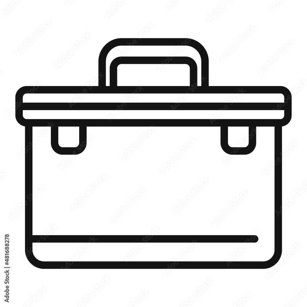 Tool box icon outline vector. Phone mobile Tool box icon outline vector. Phone mobile