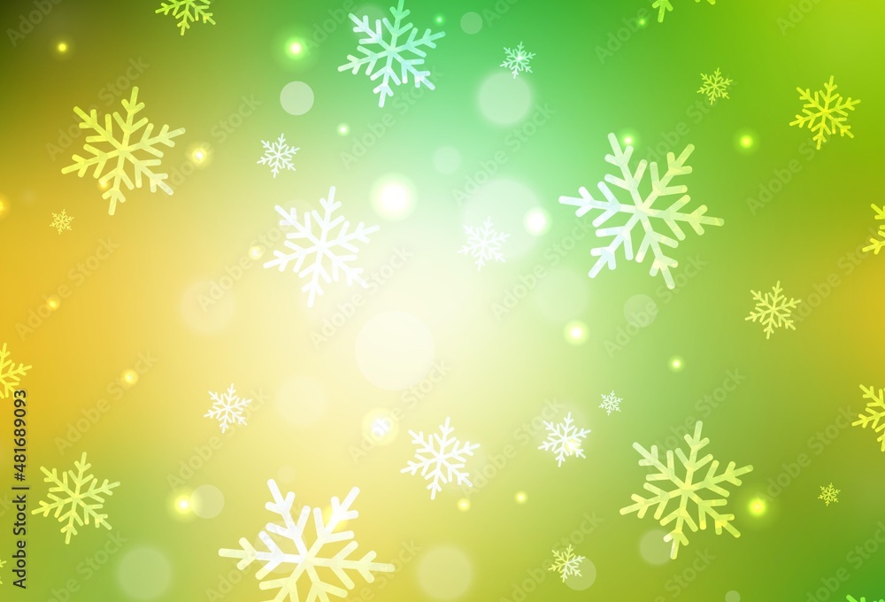Light Green, Yellow vector texture in birthday style. Light Green, Yellow vector texture in birthday style.