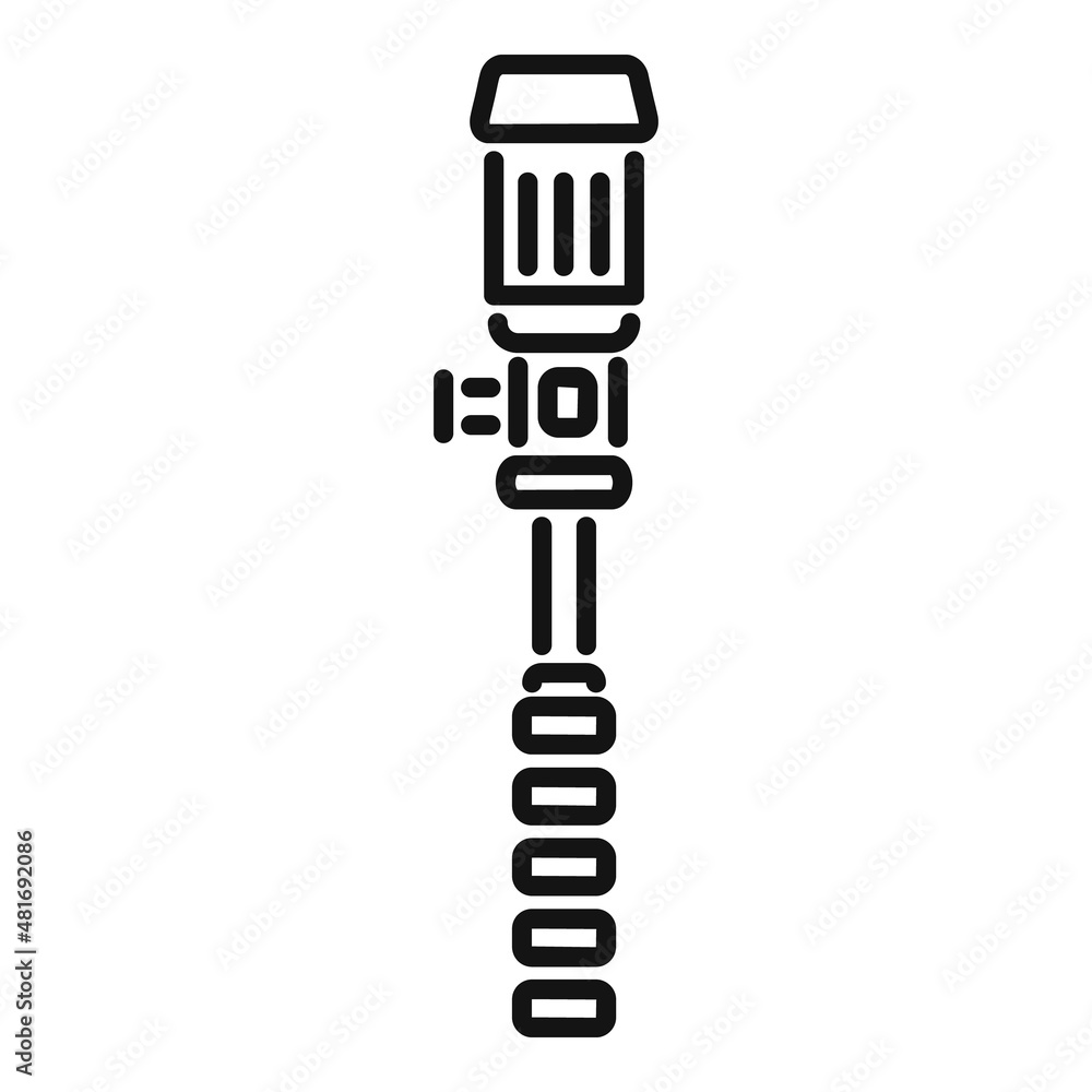 Treatment pump icon outline vector. Water engine