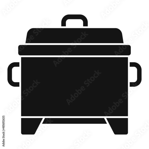 Bbq smokehouse icon simple vector. Grill meat