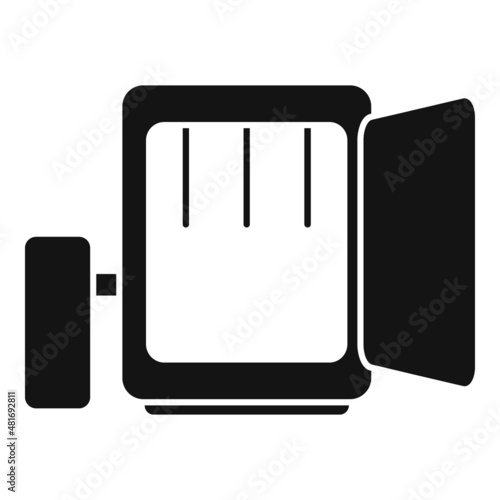 Barrel smokehouse icon simple vector. Bbq grill