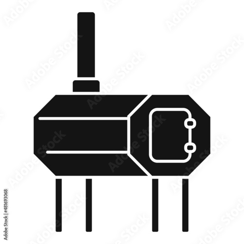 Smokehouse food icon simple vector. Bbq grill