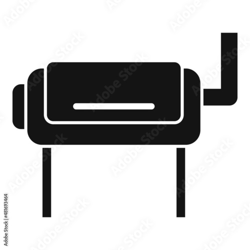Grinder smokehouse icon simple vector. Bbq grill