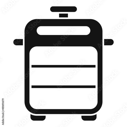Seafood smokehouse icon simple vector. Bbq meat