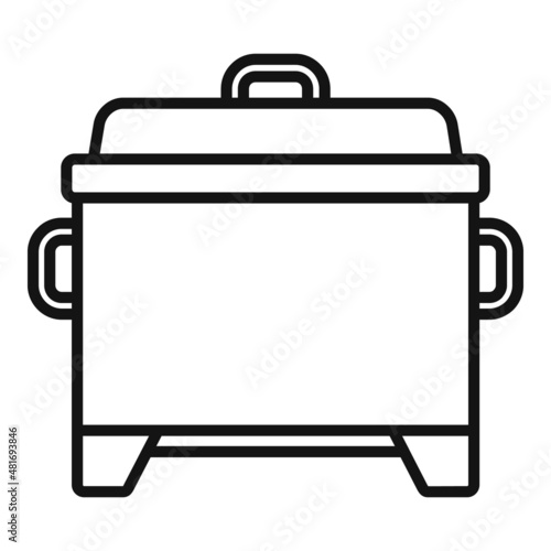 Grill smokehouse icon outline vector. Bbq barbecue