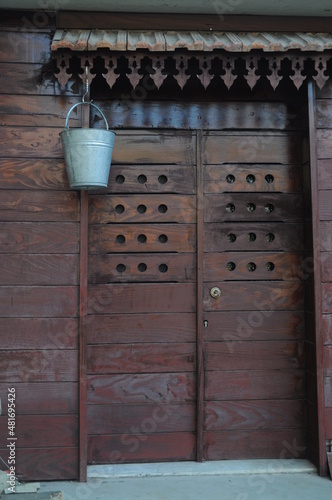 old wooden door