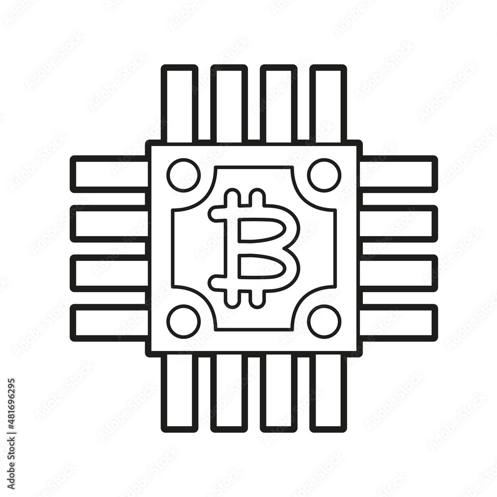 Isolated bitcoin concept Crypto currency Vector illustration Isolated bitcoin concept Crypto currency Vector illustration