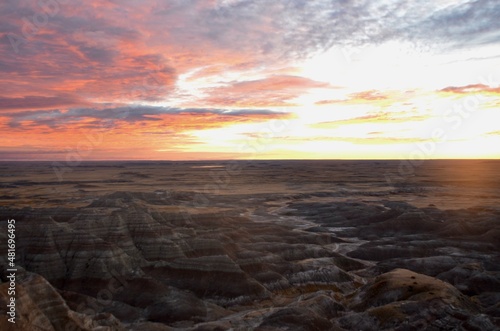 Badlands sunset 