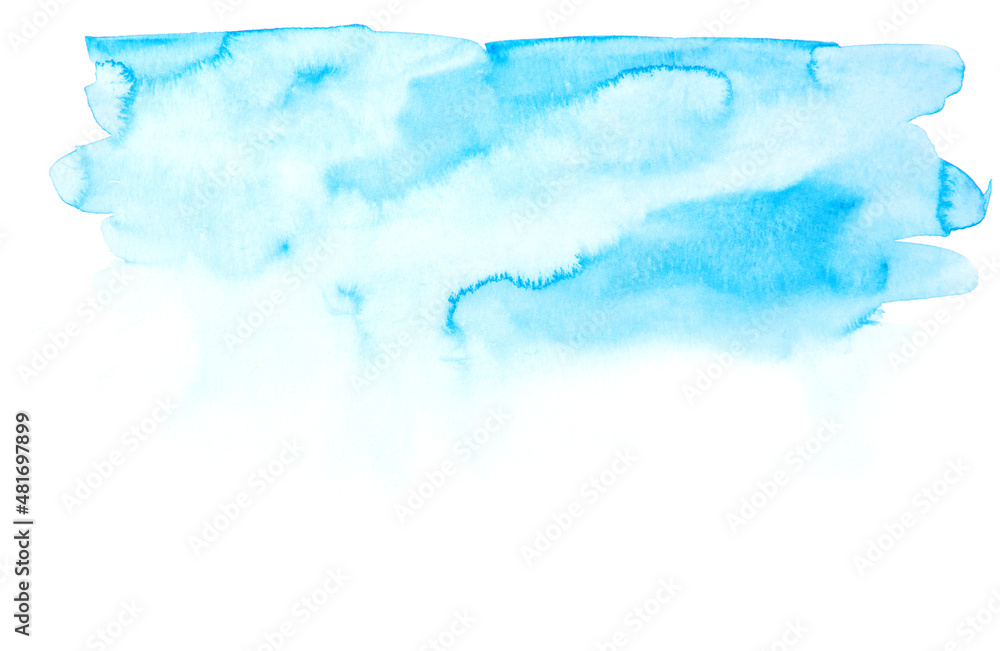 Obraz premium Blue abstract background in watercolor style