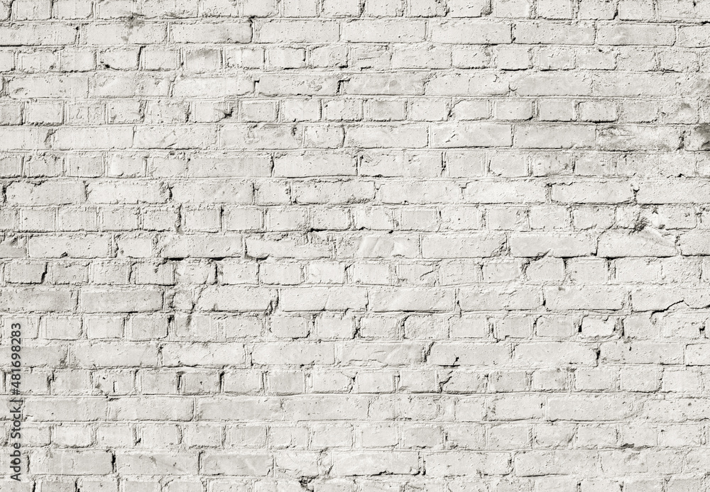 grunge white brick wall background texture