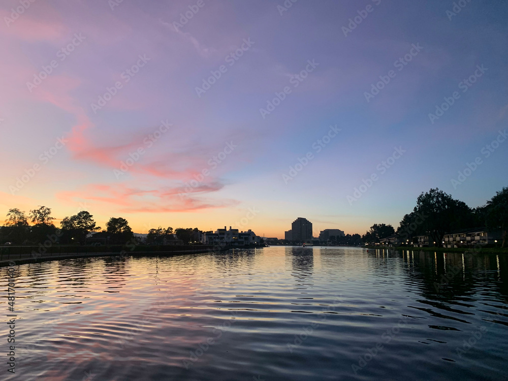 Obraz premium Foster City sunset