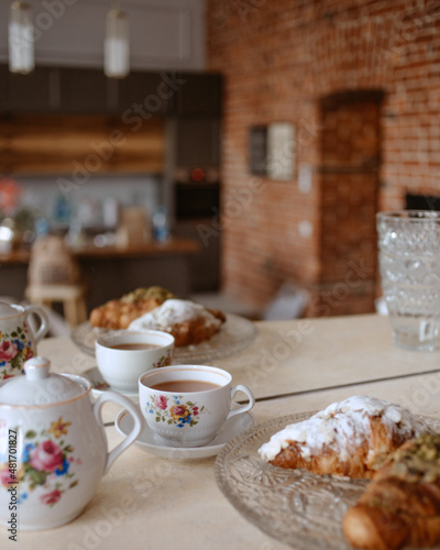 tea cup with the bakery
