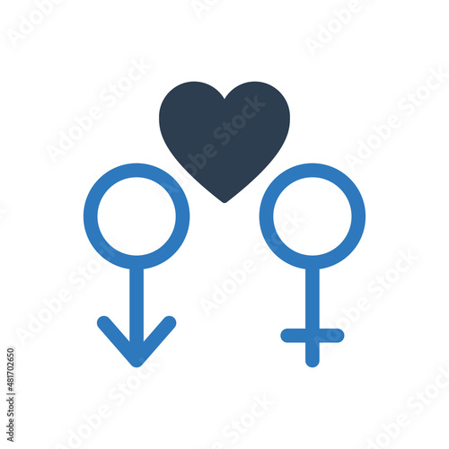 Couple Gender Icon - Love Sign Symbol