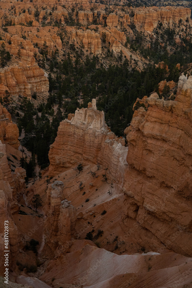 Canyons with vibrant oranges, reds, and whites Canyons with vibrant oranges, reds, and whites