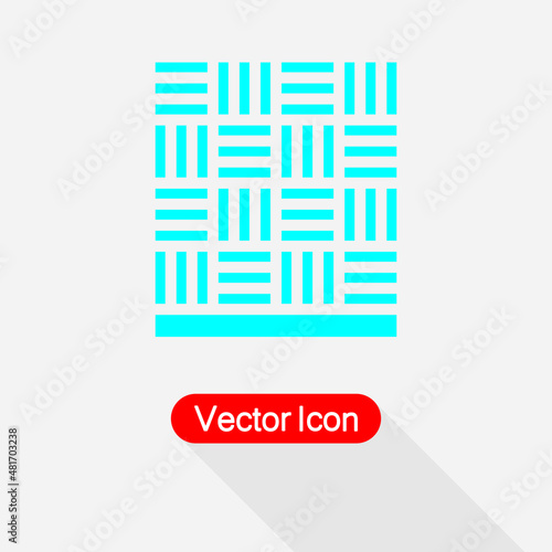 Parquet Icon Vector Illustration Eps10
