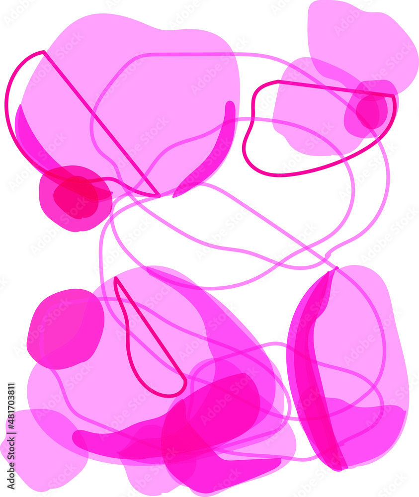 Vector hand drawn abstraction harmony pink and black, warm colors, transparent minimalist spots, simple art, abstractive multicolor blobs, pink colors, pink abstraction Vector hand drawn abstraction harmony pink and black, warm colors, transparent minimalist spots, simple art, abstractive multicolor blobs, pink colors, pink abstraction