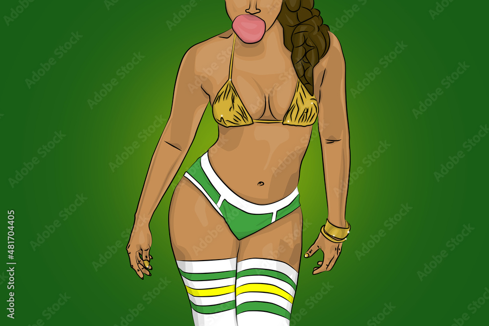 Sexy Bubble Gum hip hop girl Comic