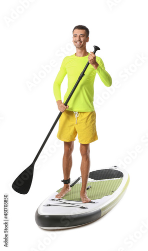 Handsome young man with boa...