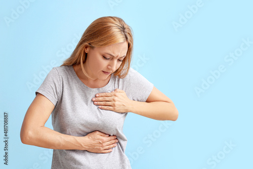 Mature woman feeling discom...