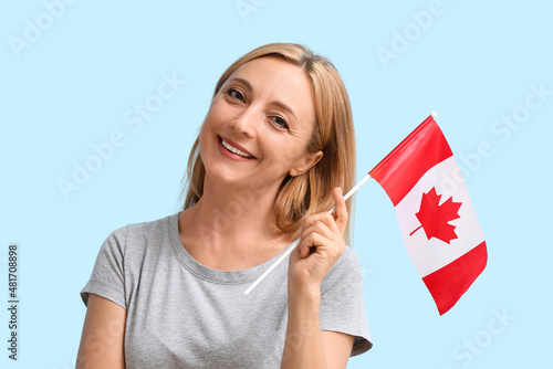 Mature woman with Canadian ...